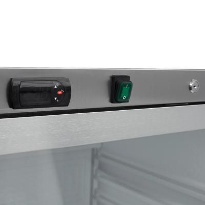 Maxima Lednice - 600 l - nerezová ocel - se skleněnými dveřmi |  09405034